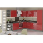 Virtuvės komplektas UPA-BT1 Pilka + Blizgi raudona
